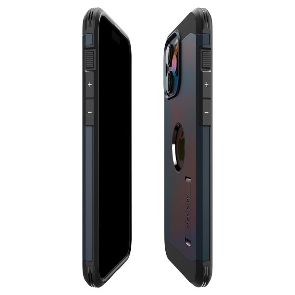 Spigen iPhone 15 Pro Cover Tough Armor MagFit Metal Slate