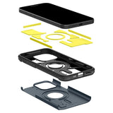 Spigen iPhone 15 Pro Cover Tough Armor MagFit Metal Slate