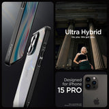 Spigen iPhone 15 Pro Cover Ultra Hybrid Frost Black