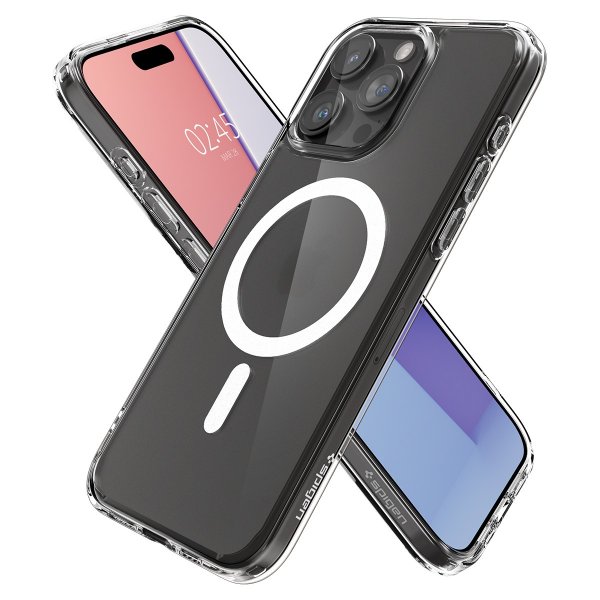 Spigen iPhone 15 Pro Cover Ultra Hybrid MagFit Frost Clear