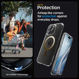 Spigen iPhone 15 Pro Cover Ultra Hybrid MagFit Guld