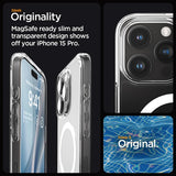 Spigen iPhone 15 Pro Cover Ultra Hybrid MagFit Hvid