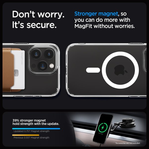 Spigen iPhone 15 Pro Cover Ultra Hybrid MagFit Hvid