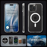Spigen iPhone 15 Pro Cover Ultra Hybrid MagFit Hvid