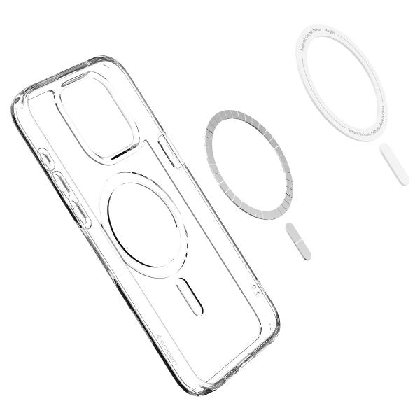 Spigen iPhone 15 Pro Cover Ultra Hybrid MagFit Hvid