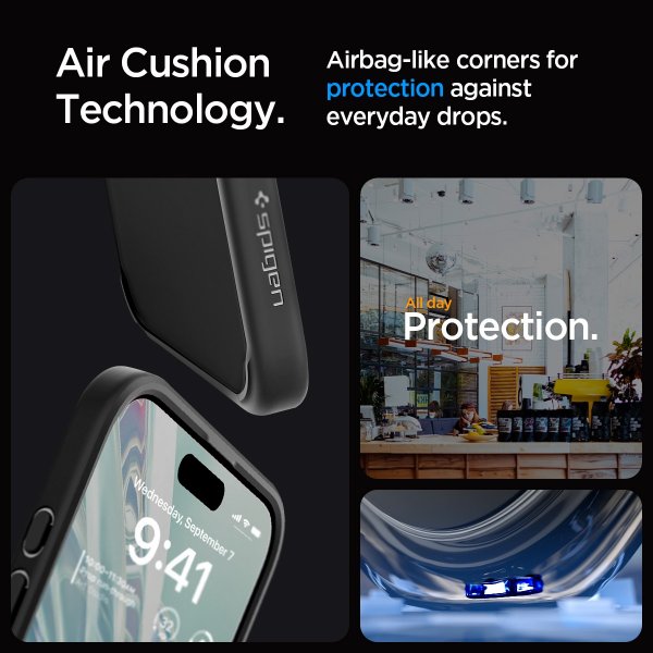 Spigen iPhone 15 Pro Cover Ultra Hybrid Mat Matsort