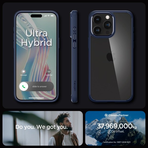 Spigen iPhone 15 Pro Cover Ultra Hybrid Navy Blue