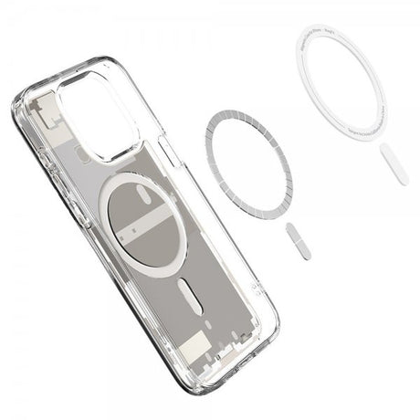 Spigen iPhone 15 Pro Cover Ultra Hybrid Zero One MagFit Natural Titanium