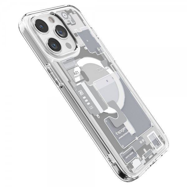 Spigen iPhone 15 Pro Cover Ultra Hybrid Zero One MagFit Hvid