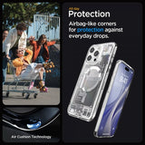 Spigen iPhone 15 Pro Cover Ultra Hybrid Zero One MagFit Hvid