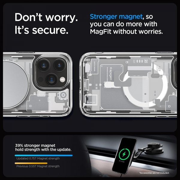 Spigen iPhone 15 Pro Cover Ultra Hybrid Zero One MagFit Hvid