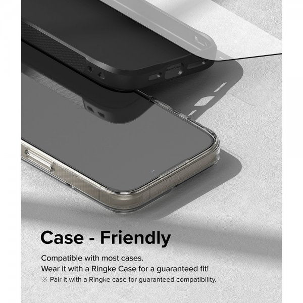 Ringke iPhone 15 Pro Skærmbeskyttelse Easy Slide 2-pak