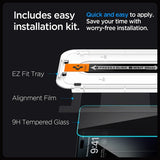 Spigen iPhone 15 Pro Skærmbeskyttelse GLAS.tR EZ Fit Privacy 2-pak