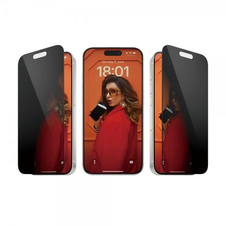 PanzerGlass iPhone 15 Pro Skærmbeskyttelse Ultra-Wide Fit Privacy EasyAligner