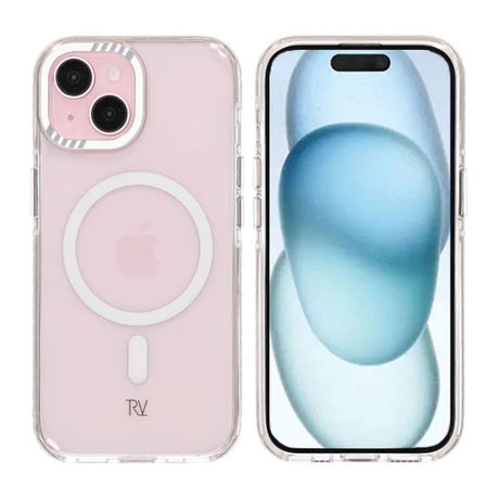 Rvelon iPhone 15 Cover Forstærkede Hjørner Hvid