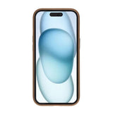 Rvelon iPhone 15 Cover Drejeligt MagSafe Stativ Brun