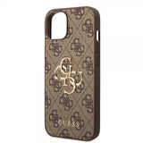 Guess iPhone 15 Cover 4G Logo Brun