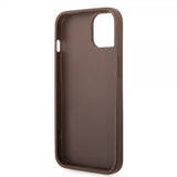 Guess iPhone 15 Cover 4G Logo Brun