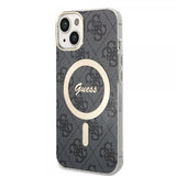 Guess iPhone 15 Cover 4G Pattern MagSafe Sort