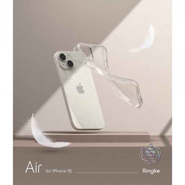 Ringke iPhone 15 Cover Air Glitter Clear