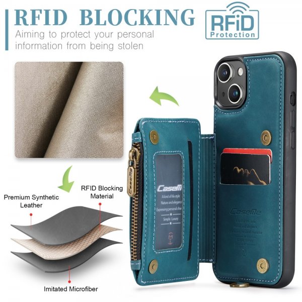 CaseMe iPhone 15 Cover C20 Series Petroleum