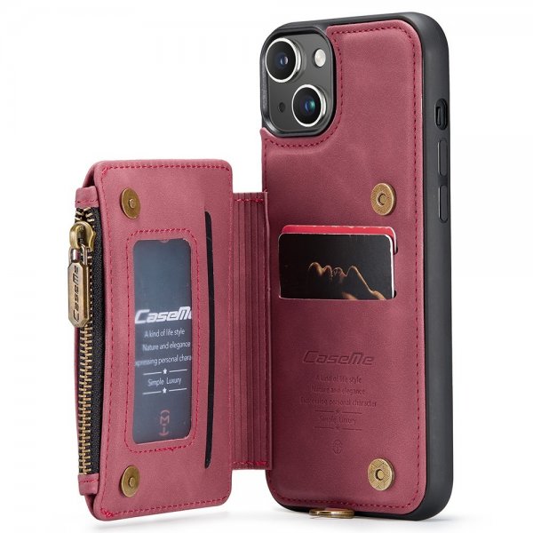 CaseMe iPhone 15 Cover C20 Serie Rød
