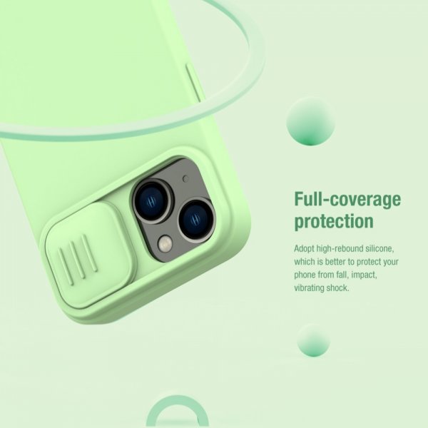 Nillkin iPhone 15 Cover CamShield Silky Grøn