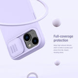 Nillkin iPhone 15 Cover CamShield Silky MagSafe Blå