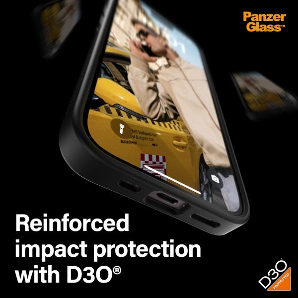 PanzerGlass iPhone 15 Cover ClearCase D3O Sort