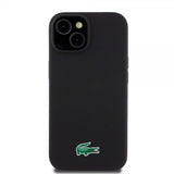 Lacoste iPhone 15 Cover Croc Logo MagSafe Sort