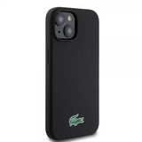 Lacoste iPhone 15 Plus Cover Croc Logo MagSafe Sort