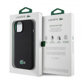 Lacoste iPhone 15 Plus Cover Croc Logo MagSafe Sort