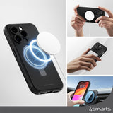 4smarts iPhone 15 Cover Defend Etui Magic Stand MagSafe