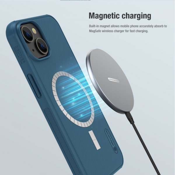 Nillkin iPhone 15 Cover Frosted Shield Pro MagSafe Sort