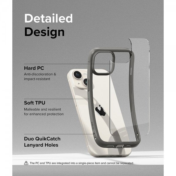 Ringke iPhone 15 Cover Fusion Bold Grå