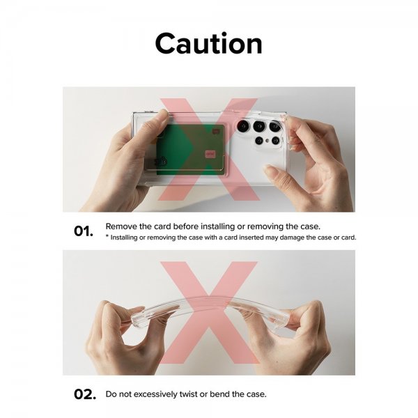 Ringke iPhone 15 Cover Fusion Card Clear