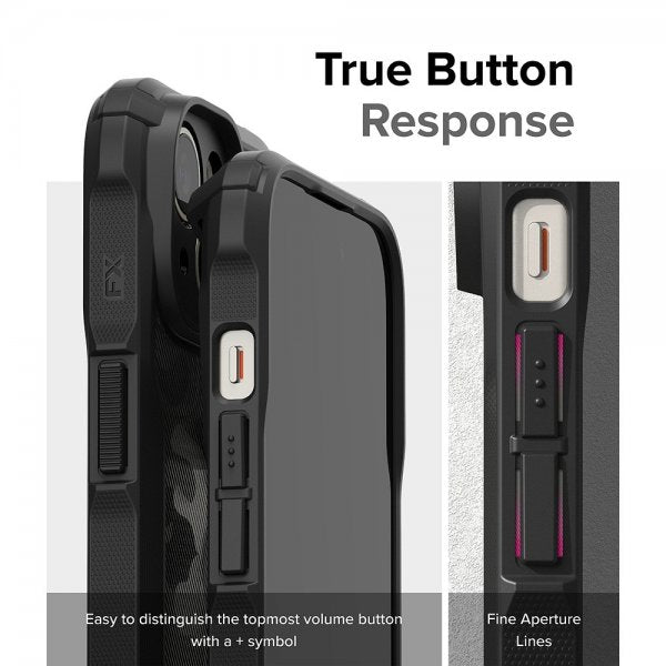 Ringke iPhone 15 Cover Fusion X Design Camo Black