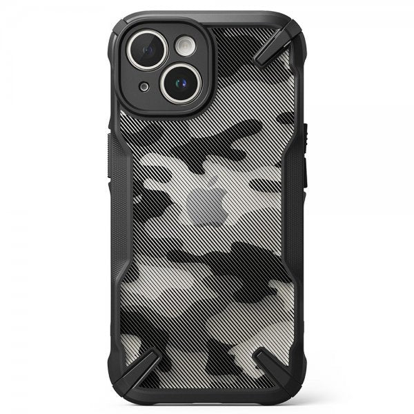 Ringke iPhone 15 Cover Fusion X Design Camo Black