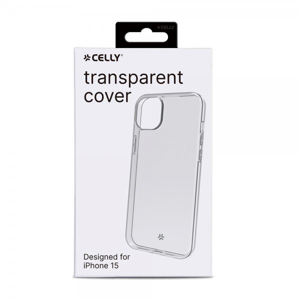 Celly iPhone 15 Cover GELSKIN Transparent
