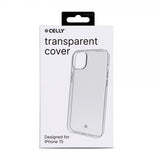 Celly iPhone 15 Cover GELSKIN Transparent
