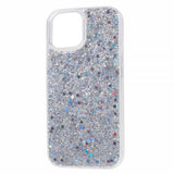 iPhone 15 Cover Glitter Pailletter Sølv