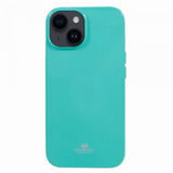Mercury iPhone 15 Cover Jelly Glitter Cyan