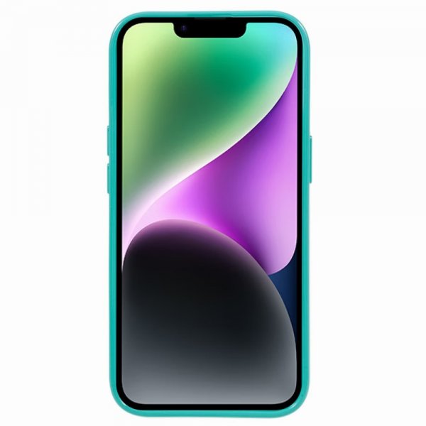 Mercury iPhone 15 Cover Jelly Glitter Cyan