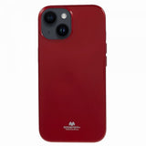 Mercury iPhone 15 Cover Jelly Glitter Rød