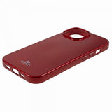 Mercury iPhone 15 Cover Jelly Glitter Rød