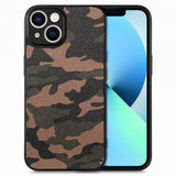 iPhone 15 Cover Camouflage Brun