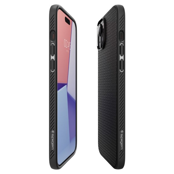 Spigen iPhone 15 Cover Liquid Air Mat Sort