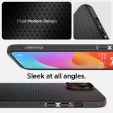 Spigen iPhone 15 Cover Liquid Air Mat Sort