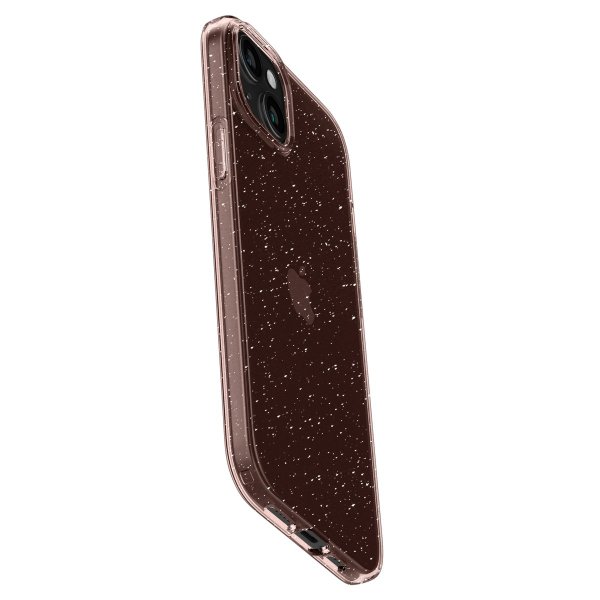 Spigen iPhone 15 Cover Liquid Crystal Glitter Rose Quartz