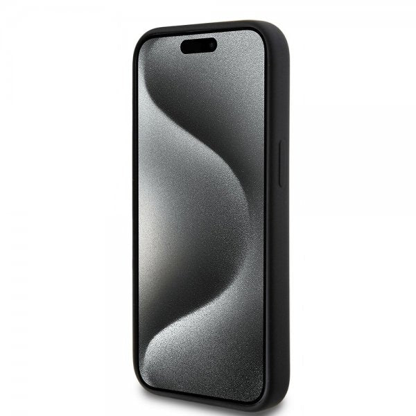 Karl Lagerfeld iPhone 15 Cover Liquid Silicone MagSafe Sort